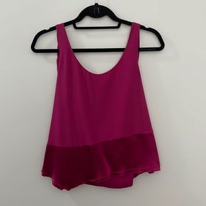 Phillip Lim 3-1 Silk Asymmetric Silk Tank Pink 2